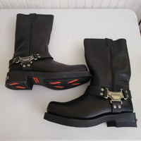 Harley Davidson Cambrelle Mega Harness Hi Biker Boots Square Toe Mens 10.5 91345