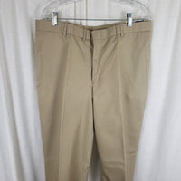 US Navy Creighton Military Uniform Khaki Pants Trousers Mens 38R Unfinished 80s
