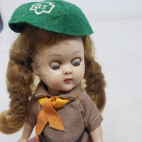 Vintage Vogue Ginny Girl Scout Dress Suit Outfit Doll 8" Sleepy Eyes Hard Plastic