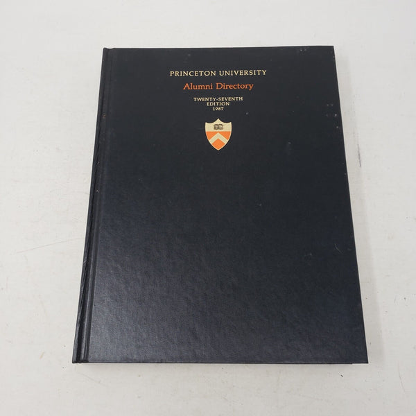 Princeton University Alumni Directory 1987 Book Twenty Seventh Edition Student