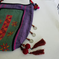 Pat Hilltribe Design Handmade Hippie Boho Shoulder Bag Purse Handbag Tribal
