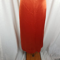 Vintage Soda Blu Maxi Sleeveless Metallic Sheen Tank Dress Womens M USA Rust