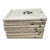 Kahlil Gibran Book Series Mixed lot of 9 Hardcover Books Dust Jackets Borzoi