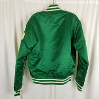 Vintage 80s NBA Starter Boston Celtics Green Satin Basketball Jacket Mens Medium