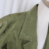 Georgetown Leather Design Leather Suede Wrap Jacket Coat Womens L Belt Tie Sash