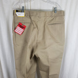 US Navy Creighton Military Uniform Khaki Pants Trousers Mens 38R Unfinished 80s