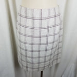 Linda Allard Ellen Tracy Plaid Tweed Angora Wool Skirt Womens sz 10 Short Pencil