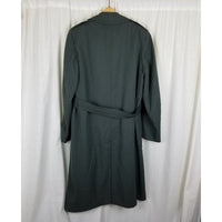 Military Issue Army Serge Green Wool Overcoat AG-44 Peacoat Trench Coat Mens 38L