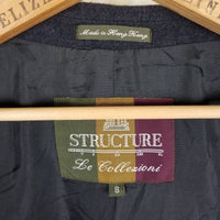 Structure Le Collezioni Wool Cashmere Sport Coat Blazer Jacket S Italy Charcoal