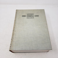 Vintage 1963 POLICE EDITION Schneider's Ohio Criminal Code Book + Supplements HC