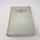 Vintage 1963 POLICE EDITION Schneider's Ohio Criminal Code Book + Supplements HC