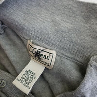 Vintage LL Bean Wool Polo Collared Henley Shirt Sweater Mens M Thin Lightweight