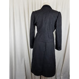 Vintage Sasson Pinstripes Wool Pencil Skirt Blazer Jacket Suit Set Womens 10 11