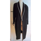 Beechers Brook Woven Jersey Knit Shawl Collar Wrap dress Womens 8 Black Canada