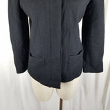 Vintage Warren of Stafford Cashmere Placket Front Blazer Jacket Womens 8 USA