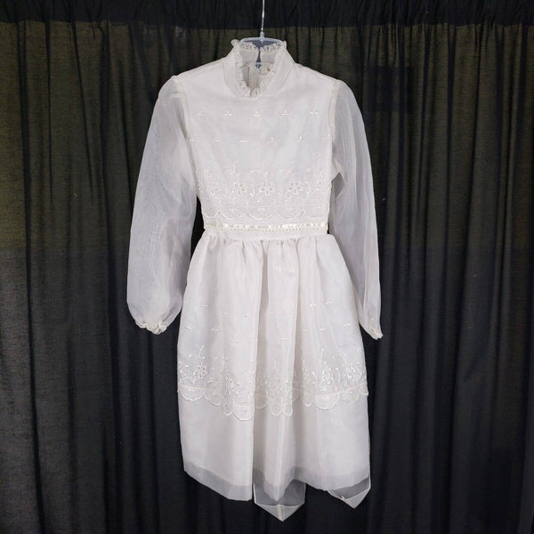 Vintage Merry Girl Party Dress Communion Flower Girl Princess Girls size 7 8 Twirl