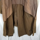 Vintage Jackeroos Oiled Canvas Duck Waxed Cape Top Stockman Drovers Trench Coat Mens 5 L