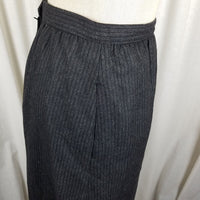 Vintage Sasson Pinstripes Wool Pencil Skirt Blazer Jacket Suit Set Womens 10 11