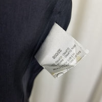 Marella Worsted Wool Navy Blue Collarless Jacket Blazer Womens 8 Crest Buttons