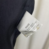 Marella Worsted Wool Navy Blue Collarless Jacket Blazer Womens 8 Crest Buttons