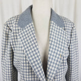 Vintage Miss Pendleton Large Houndstooth Virgin Wool Blazer Jacket Womens L USA