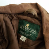 Vintage Jackeroos Oiled Canvas Duck Waxed Cape Top Stockman Drovers Trench Coat Mens 5 L