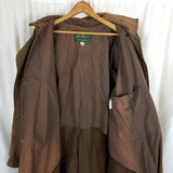 Vintage Jackeroos Oiled Canvas Duck Waxed Cape Top Stockman Drovers Trench Coat Mens 5 L
