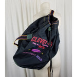 Vintage European Style Cleveland Drawstring Duffle Sling Backpack Weekender 90s