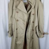 Vintage Whitehaven Insulated Belted Military Double Breasted Trench Coat Mens size 40S