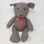 Vintage Karen's Kids '87 Fabric Jointed Plush Stuffed Teddy Bear 17" 1980's