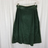 Vintage Wears By O'Donnell Wide Wale Corduroy ALine Wrap Twirl Skirt Womens S