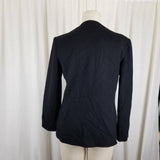 Vintage Warren of Stafford Cashmere Placket Front Blazer Jacket Womens 8 USA