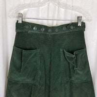 Vintage Wears By O'Donnell Wide Wale Corduroy ALine Wrap Twirl Skirt Womens S