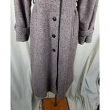 VTG Cedarhurst Classics Herringbone Winter Wool Fitted Peacoat Coat Womens XS S