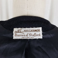 Vintage Warren of Stafford Cashmere Placket Front Blazer Jacket Womens 8 USA