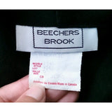 Beechers Brook Woven Jersey Knit Shawl Collar Wrap dress Womens 8 Black Canada