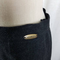 Vintage Geisswein Wool Side Box Pleat Aline Voluminous Skirt Womens size 10 40