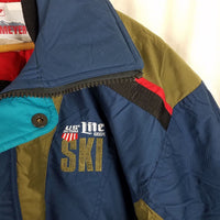 Vtg Obermeyer Lite USSki Team Embroidered Winter Ski Parka Jacket Mens L 90s