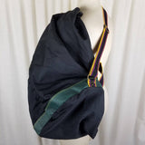 Vintage European Style Cleveland Drawstring Duffle Sling Backpack Weekender 90s