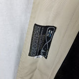 VTG Polyborg Buoy Cloth Trench Coat Deep Pile Faux Fur Removable Liner Mens 40