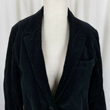 Vintage Breckenridge Black Velvet Jacket Blazer Womens 12 Two Button Up Riding