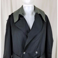 Galleon Insulated Double Breasted Trench Coat Mens 40R Removable Lining Black