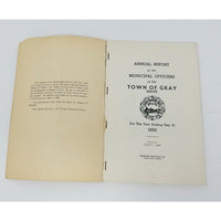 Annual Report Town Officers of Gray Maine December 31 1950 Cumberland County