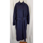 LL Bean Trench Coat Placket Front Belted Rain All Weather Insulated Womens S USA