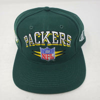 Vintage 90s Green Bay Packers NFL Logo Athletic Wool Snapback Hat Cap Pro Line