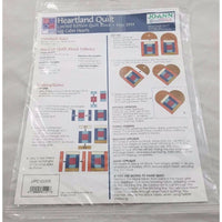 JoAnn Heartland Quilt Block May 1999 Log Cabin Hearts Vintage Sealed Limited Ed