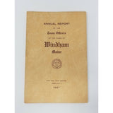 Annual Report Town Officers of Windham Maine February 1 1947 Cumberland County