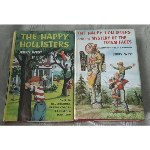 Lot of 2 The Happy Hollisters and the Mystery of the Totem Faces by Jerry West