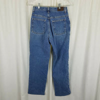 LL Bean Double L Relaxed Fit Fleece Lined Denim Blue Jeans Womens 4R Insulated