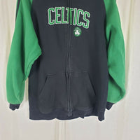 ADIDAS Boston Celtics Full Zip Up Hoodie NBA For Her Sweater Jacket Womens XL
